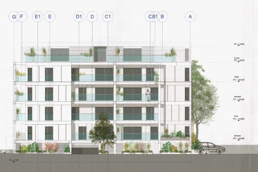 vacant office block to make way for 42 low cost flats jersey office block design
